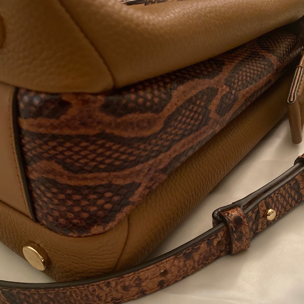 Michael Kors Rollins Python-Embossed Leather Satc… - image 7